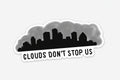 Cloudy Pittsburgh Sticker
