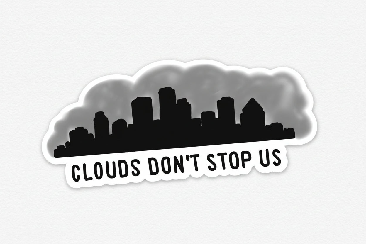 Cloudy Pittsburgh Sticker