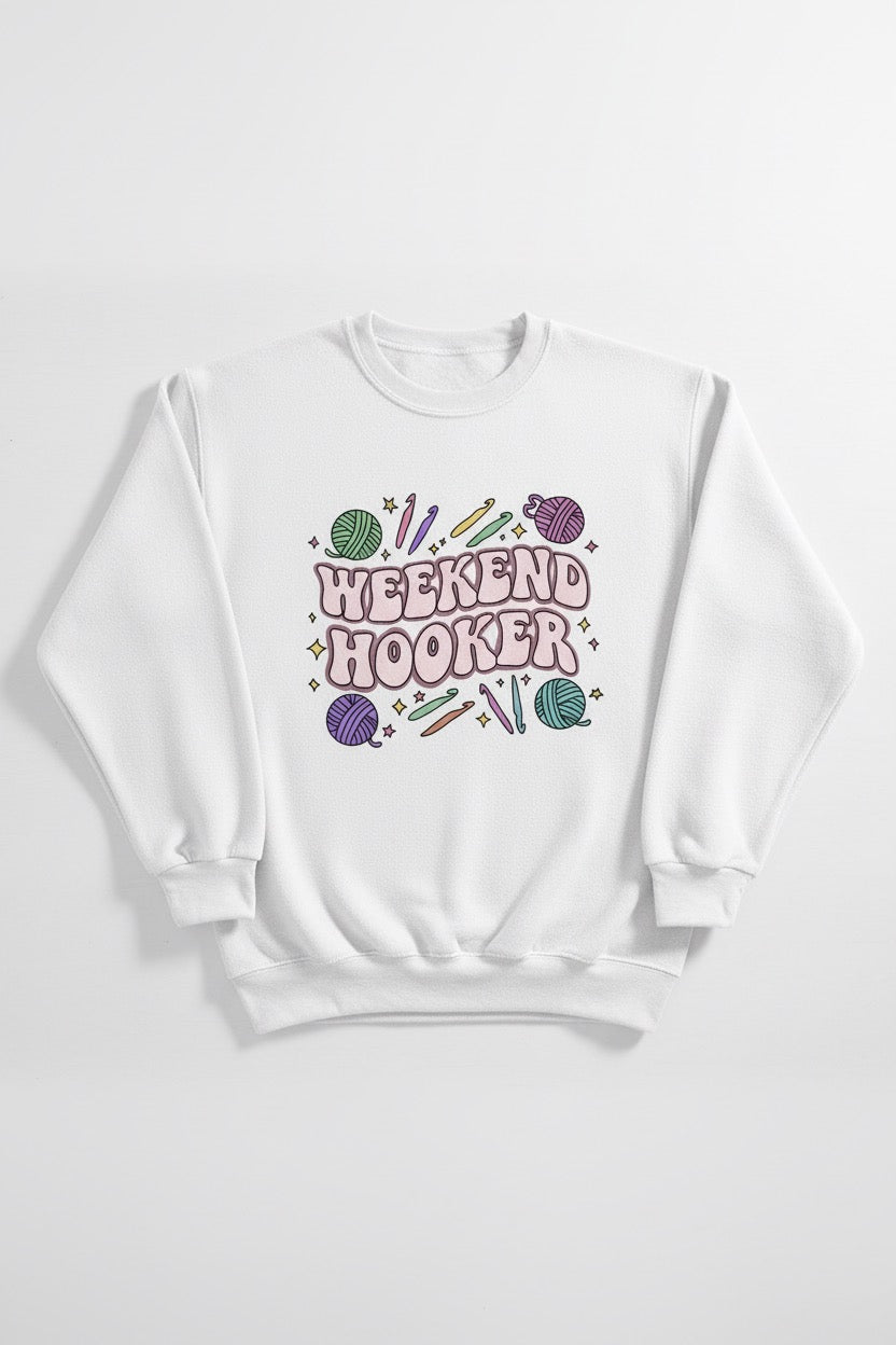Pink Crochet Sweatshirt