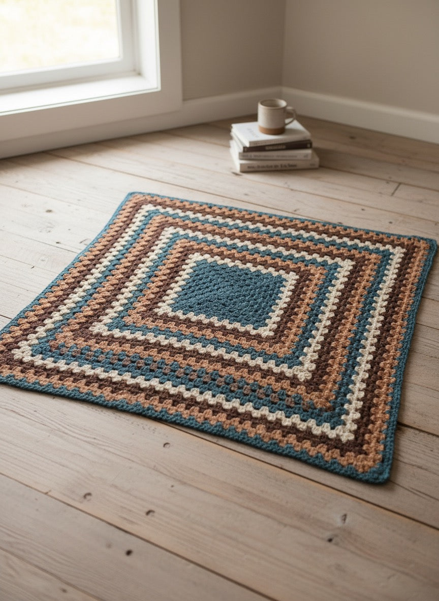 Single Granny Square Blanket