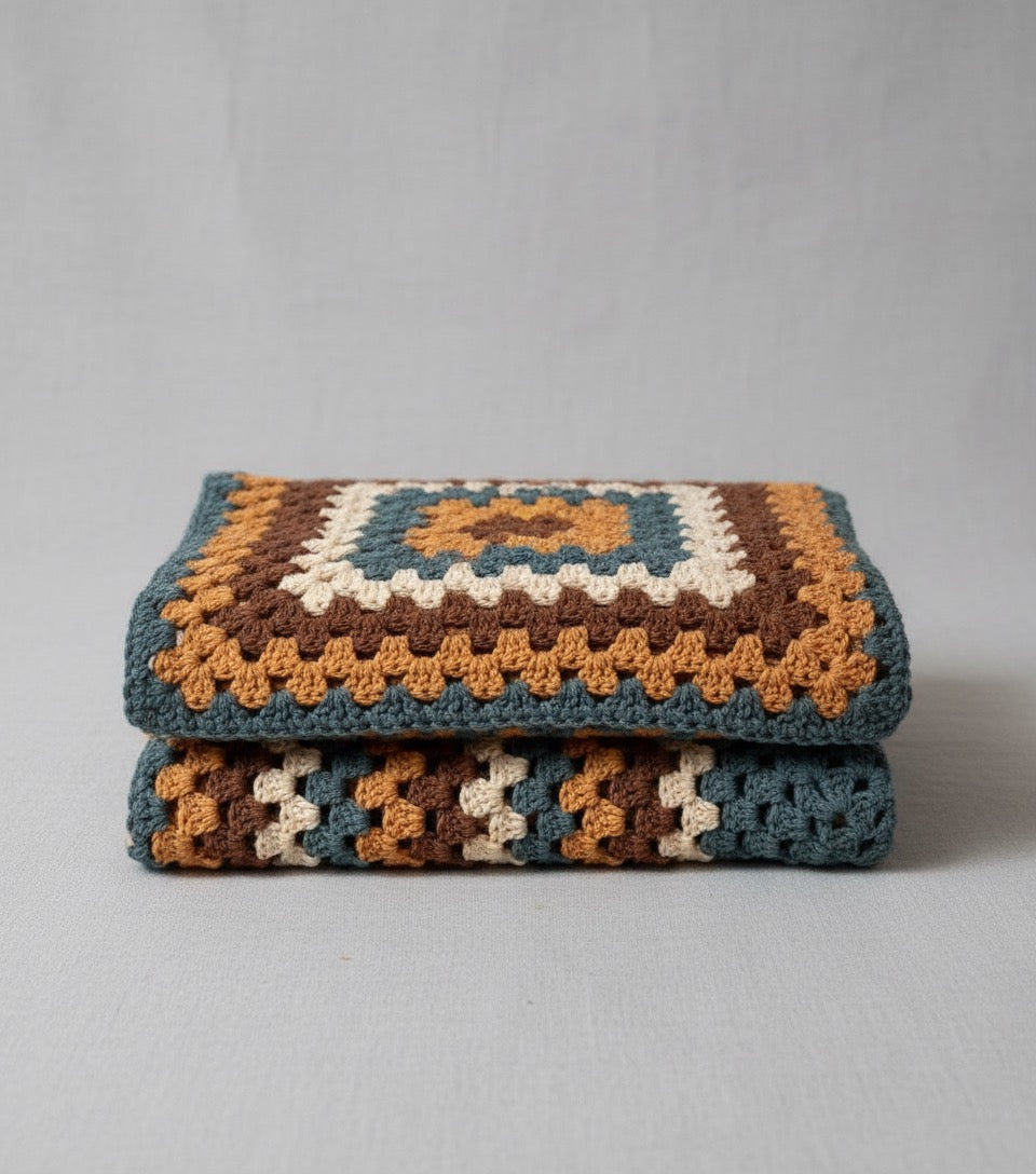 Single Granny Square Blanket