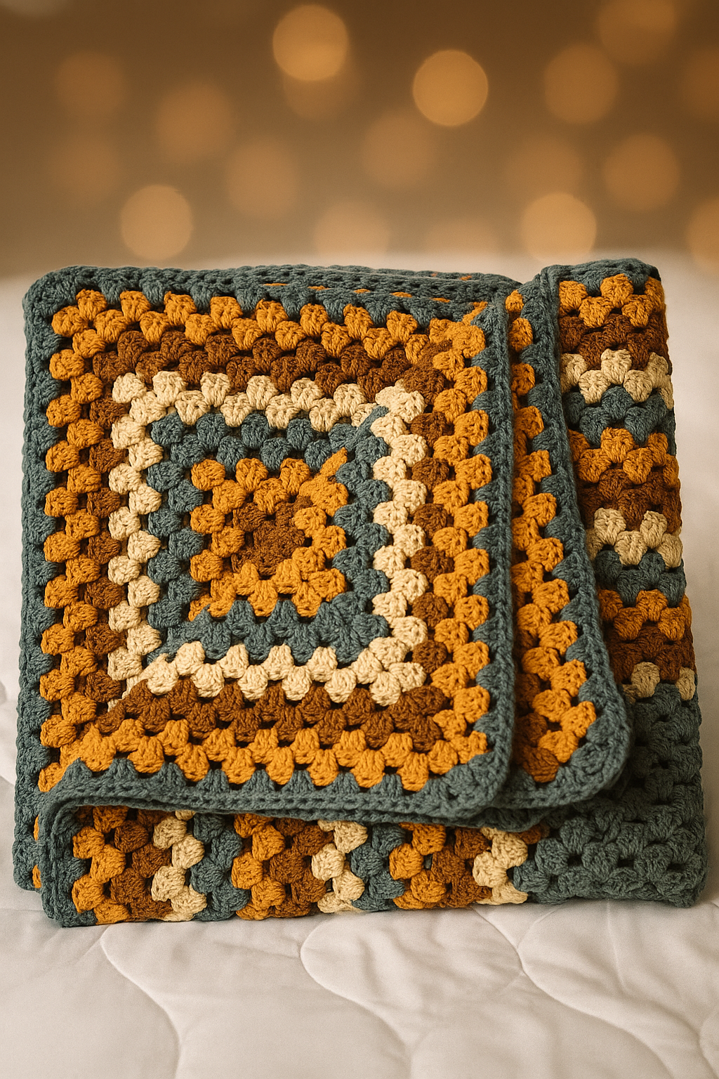 Single Granny Square Blanket